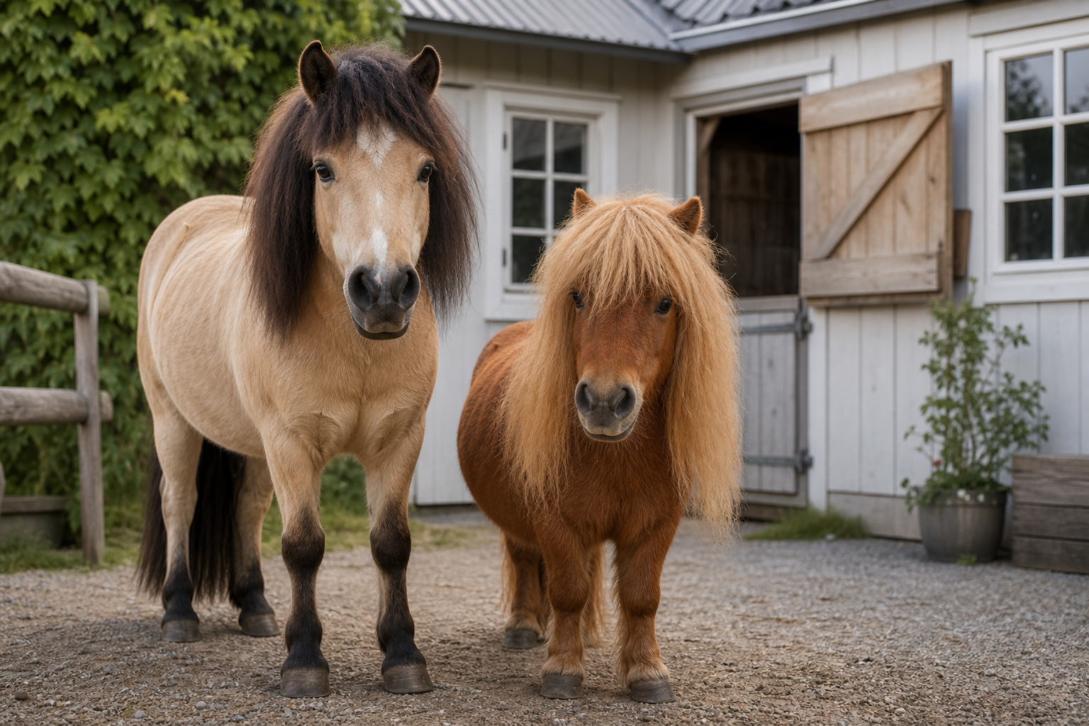 Ponnyridning för barn på Långasjö Stall